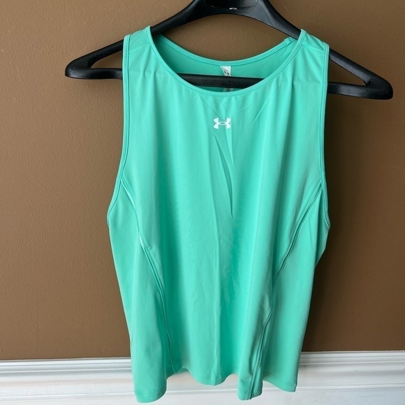 Under Armour Women’s Fitted Mint Green Workout Tank Top Size XL - Picture 6 of 8